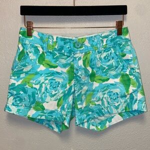 Lilly Pulitzer Callahan Short Aqua Preppy Summer Shorts: 3178